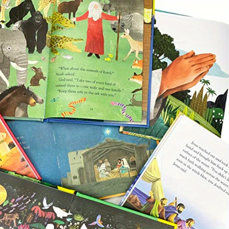 BestLoved Bible Stories 8Book Library Boxed Gift Set for: Including stories of Noah's Ark The Birth of Jesus The Creation Story Daniel... Lion's Den Jonah and More Little Sunbeams
