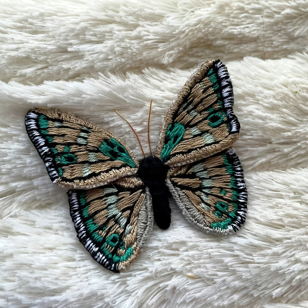 4D DIY Embroidery Butterfly Kit | Mixed Color, Easy-to-Use, Handmade Craft Gift for Family and Friends - All Seasons Fabric Brooch Pin Set