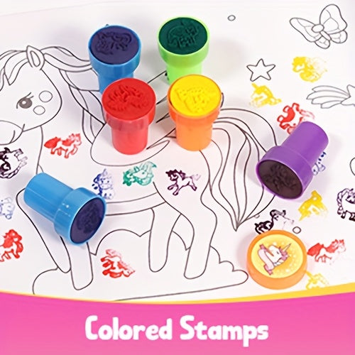 D-FantiX Art Supplies Clear Backpack for kids, 51pcs DIY Coloring Craft Kits with Scratch Art Paper and Stickers, Road Trip Activities for Youngsters, Creative Birthday Gift for Girls
