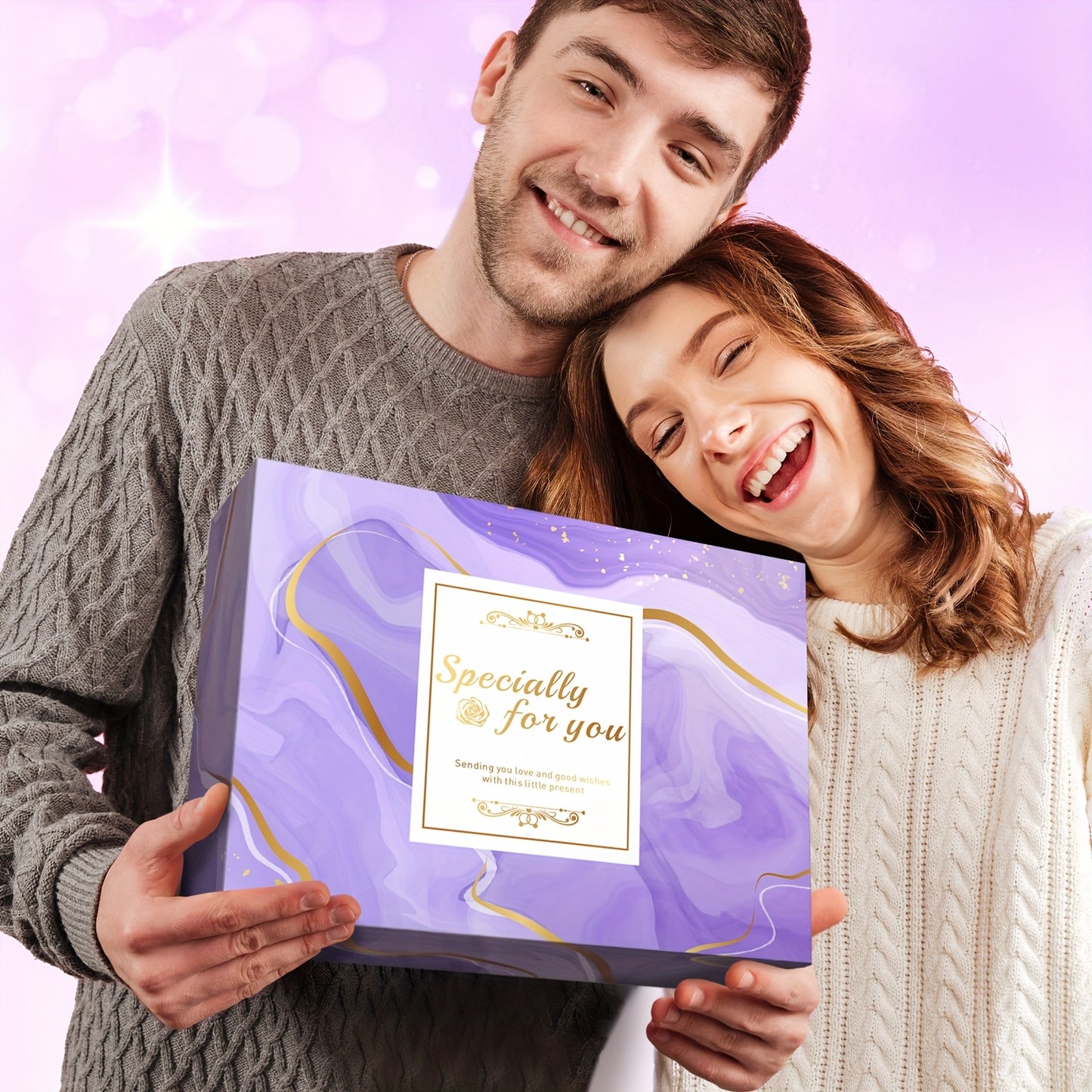 mother's day gifts [16pcs lavender gift box] Women's exclusive gift set Unique gift for mother, wife, girlfriend and sisters on birthday/Christmas/Valentine's Day/Mother's Day | lavender gift basket