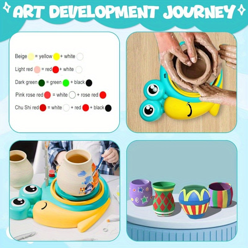 DIY Pottery Kit for Beginners Air Dry Clay Painting, Art And Crafts Birthday Gifts