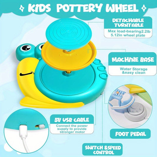 DIY Pottery Kit for Beginners Air Dry Clay Painting, Art And Crafts Birthday Gifts