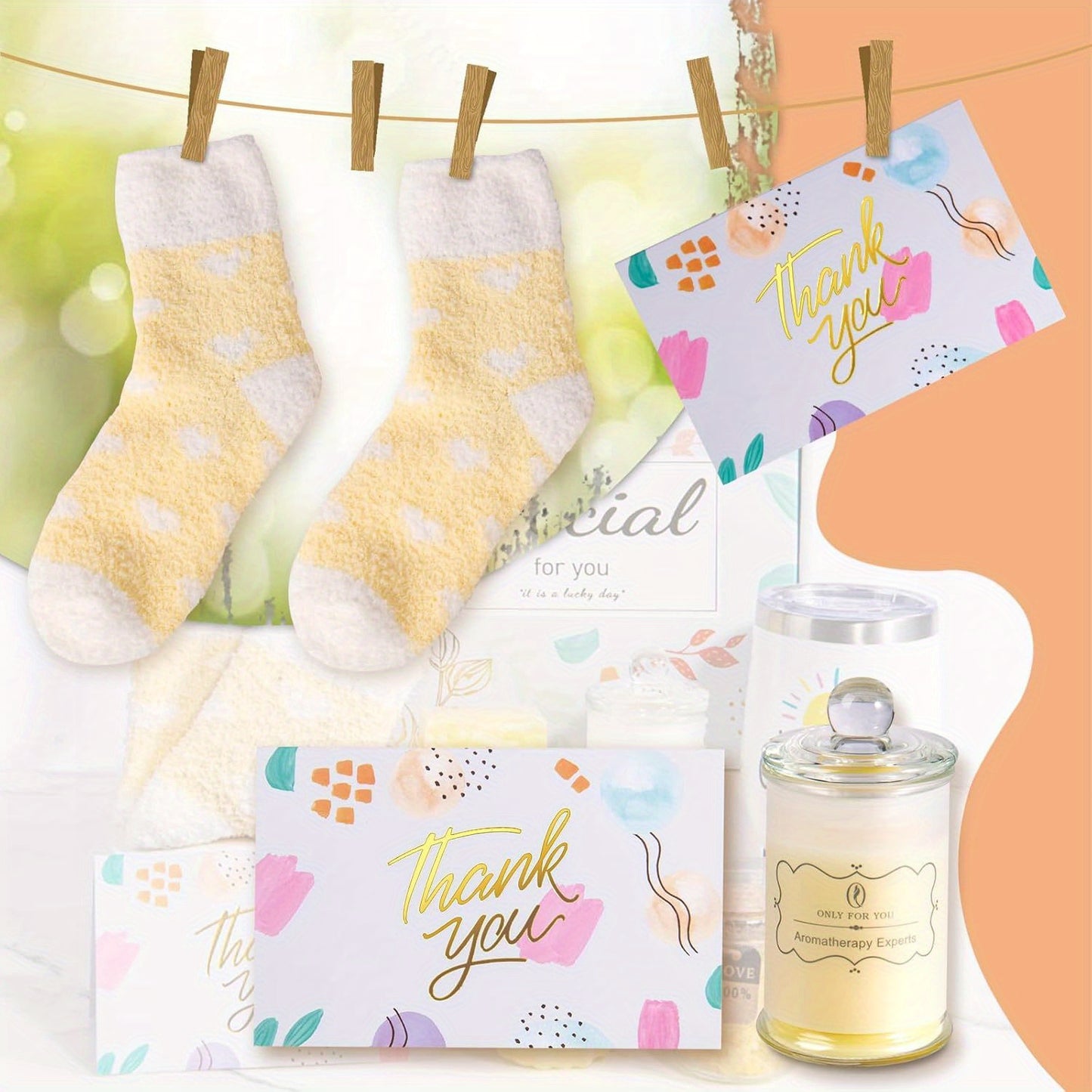 Unique Self-Care Spa Thank You Gift Basket for Women - Perfect Appreciation Present for Employees, Bosses, Teachers, Nurses & Friends, Spa Gifts