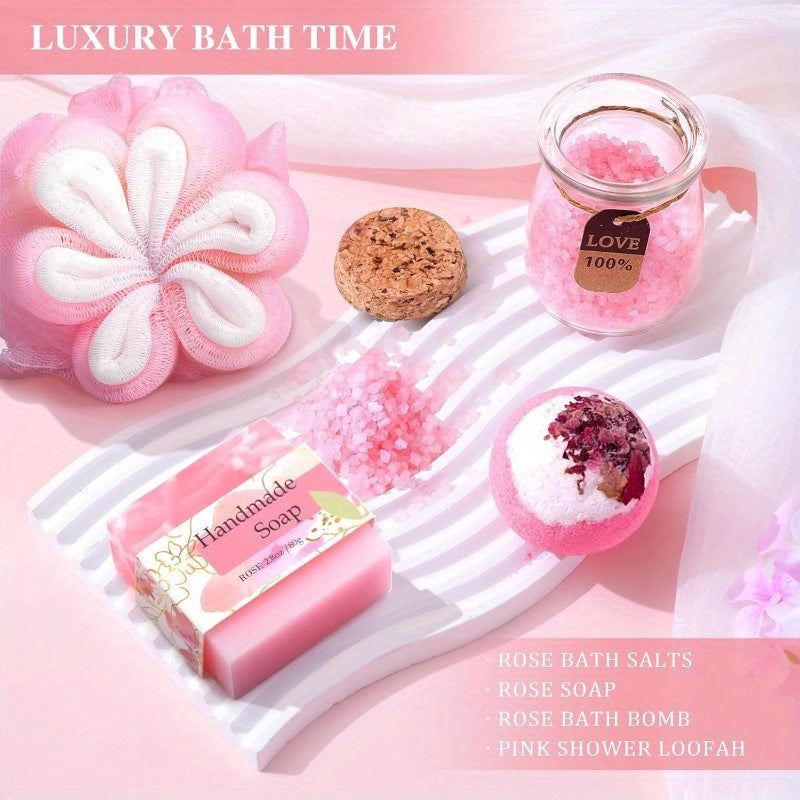 Gifts for Nana Mothers Day Basket Gifts for Nana 16pcs Birthday Gifts Basket from Granddaughter Grandchildren Grandkids New Grandma Gifts Grandmother Gigi Care PackagePink