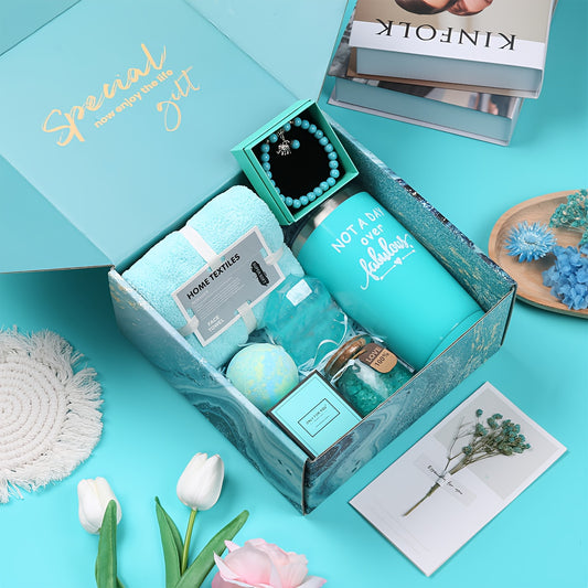 Unique Box Packs Self Care Gifts Relaxing Spa Set Basket For Her Birthday, Mother'S Day, Valentine'S Day